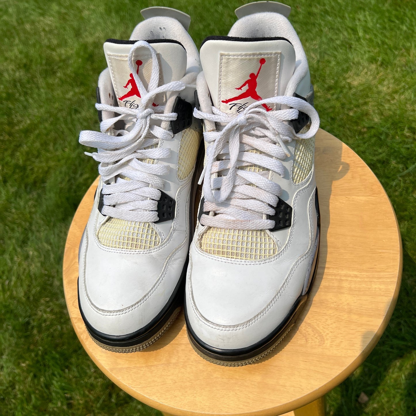 Air Jordan 4 Retro White Cement 2012 Men's Shoes - Size 9.5