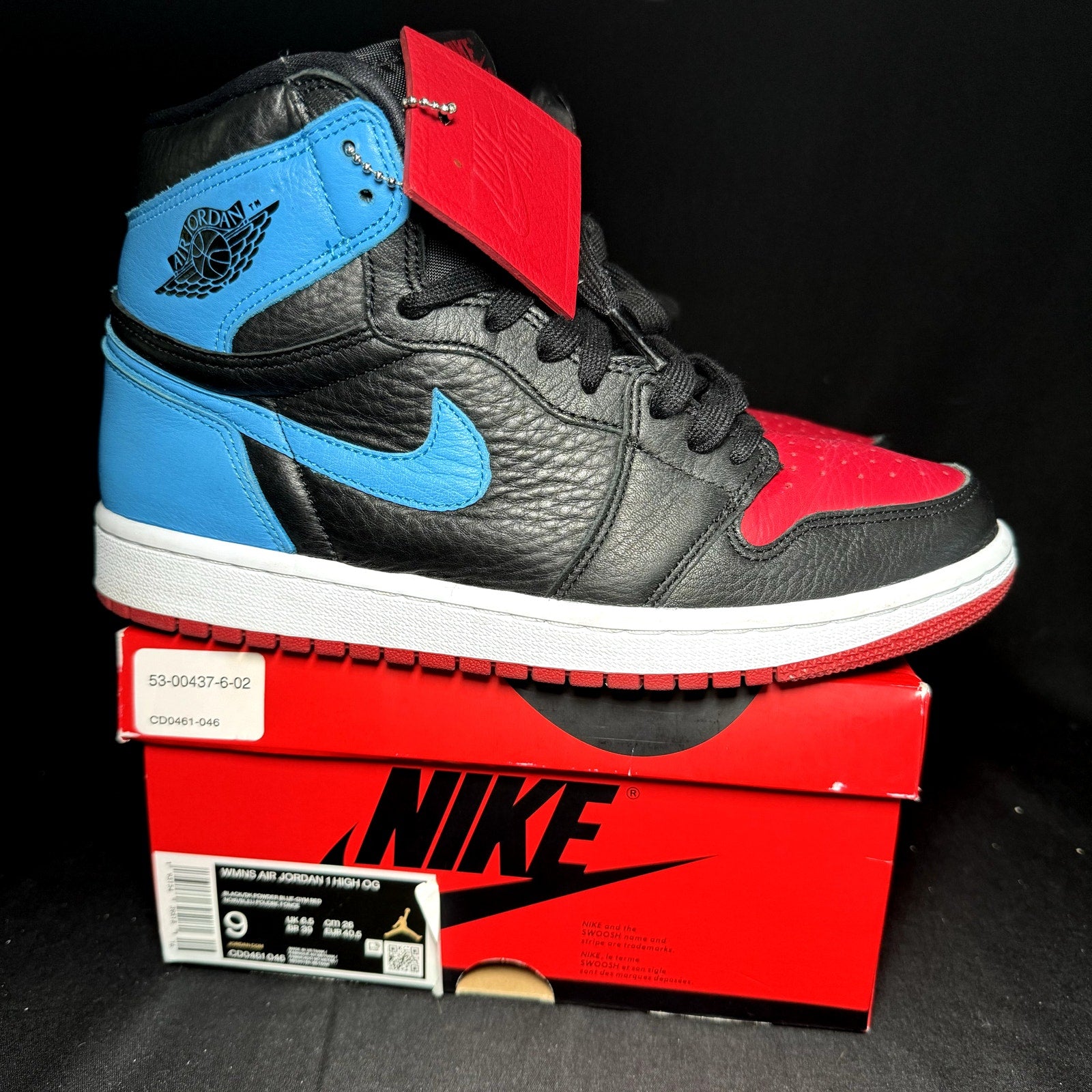 Air Jordan 1 High OG NC to Chi Women's Shoes - Size 9