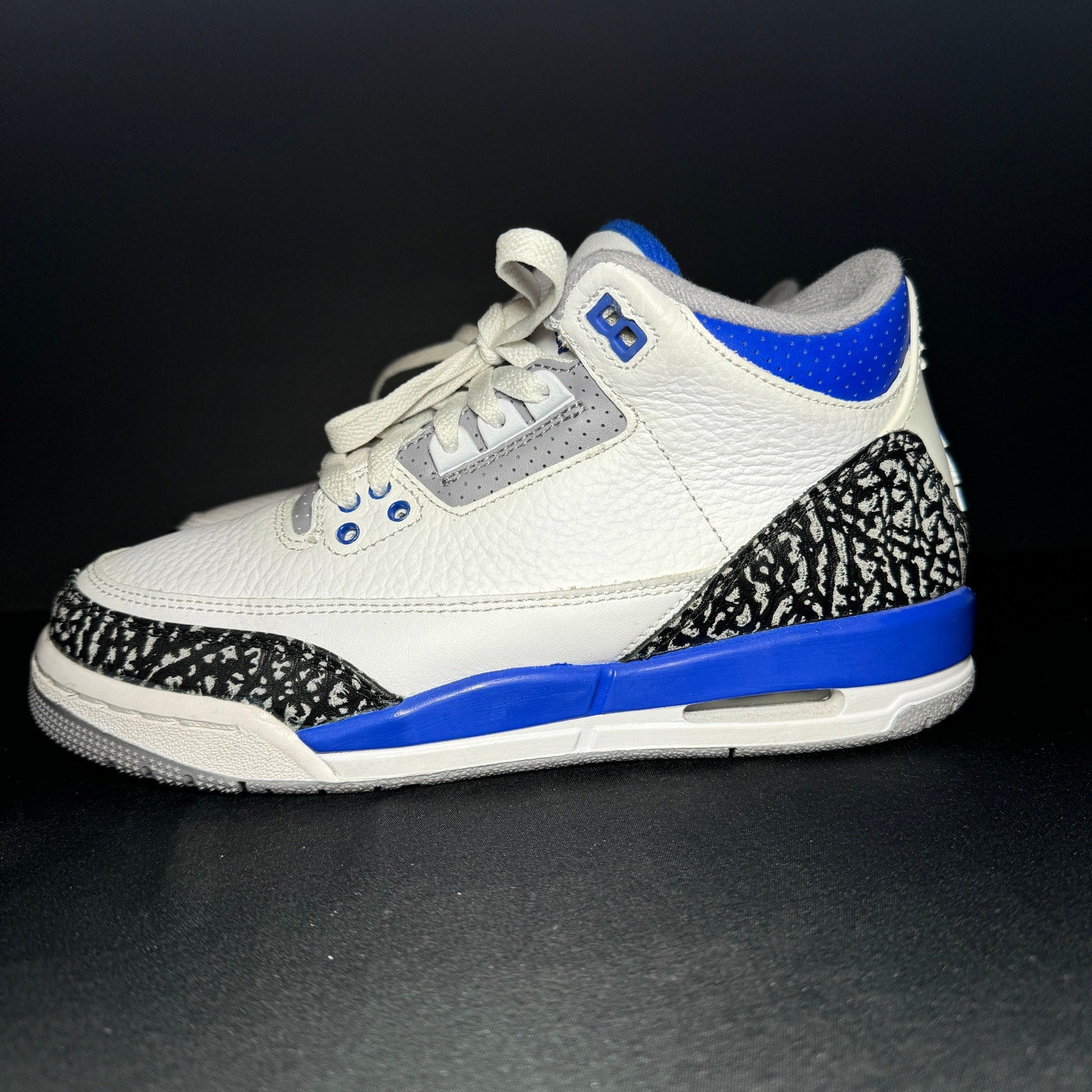 Air Jordan 3 Retro GS Racer Blue Kids Shoes - Size 6