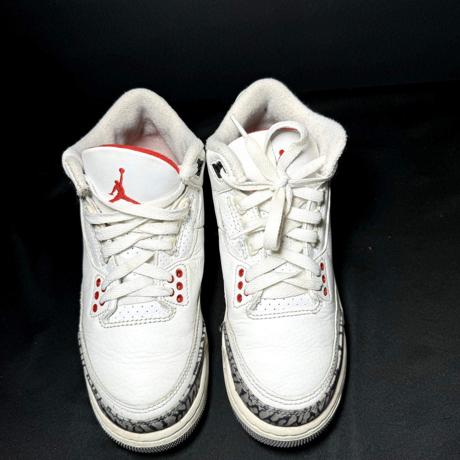 Air Jordan 3 Retro GS White Cement Reimagined Kids Shoes - Size 4