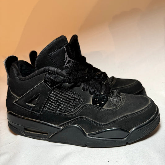 Air Jordan 4 Retro GS Black Cat 2020 Kids Shoes - Size 6.5