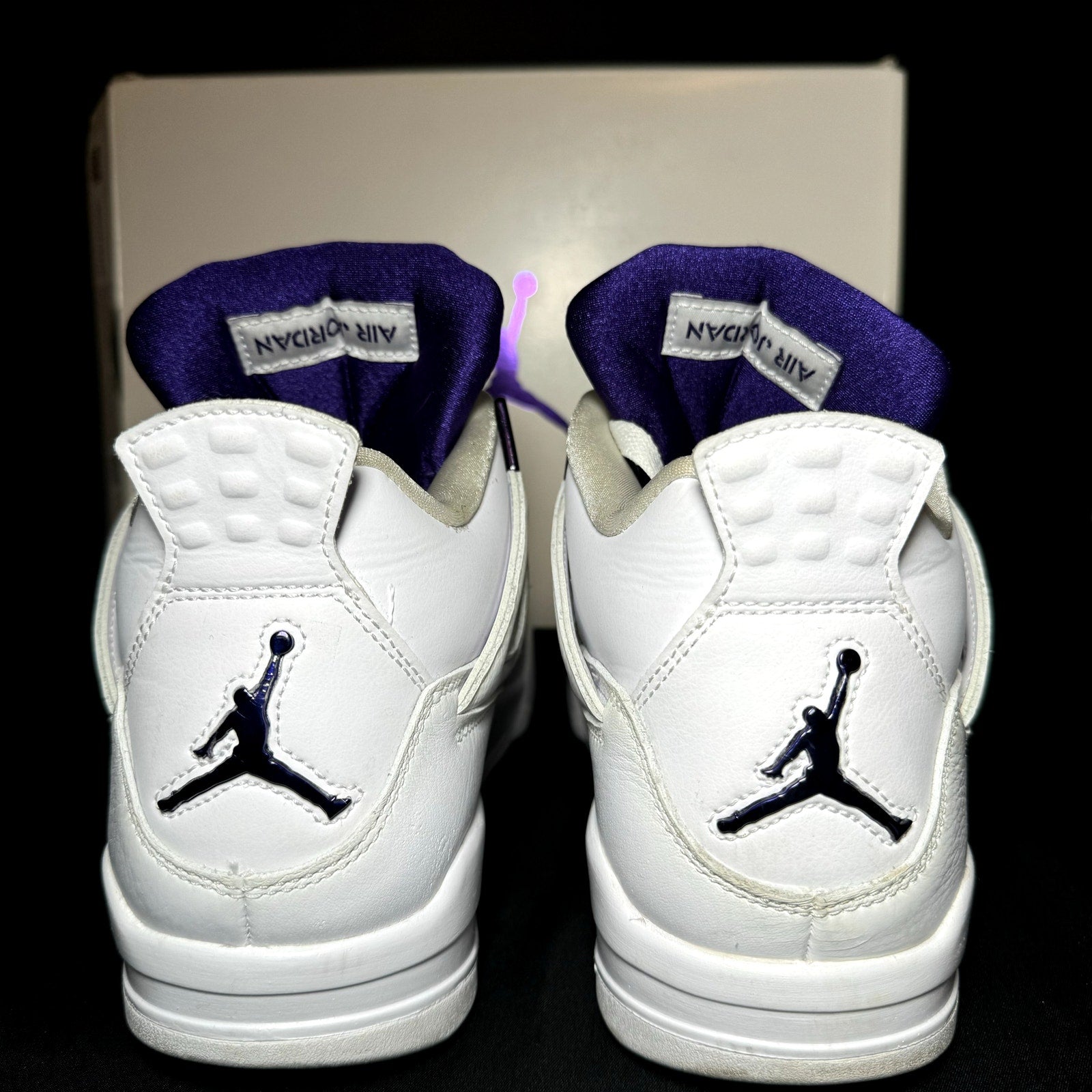 Air Jordan 4 Retro Purple Metallic Men's Shoes - Size 8.5