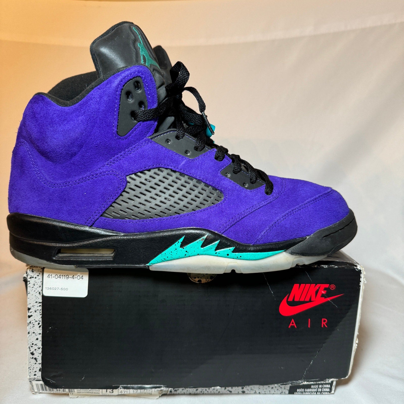 Air Jordan 5 Retro Alternate Grape Men's Shoes - Size 13