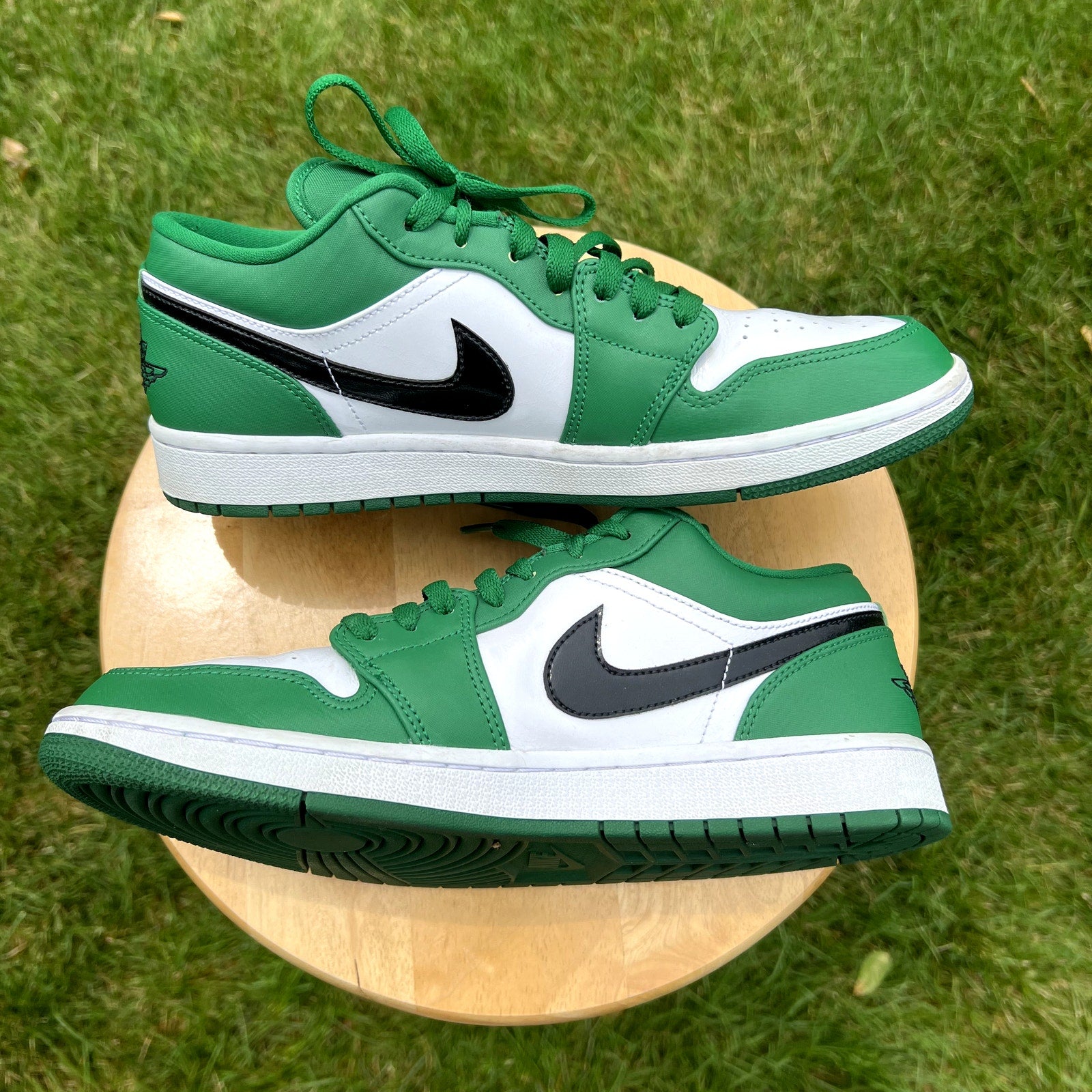 Air Jordan 1 Low Pine Green Men's Shoes - Size 9.5