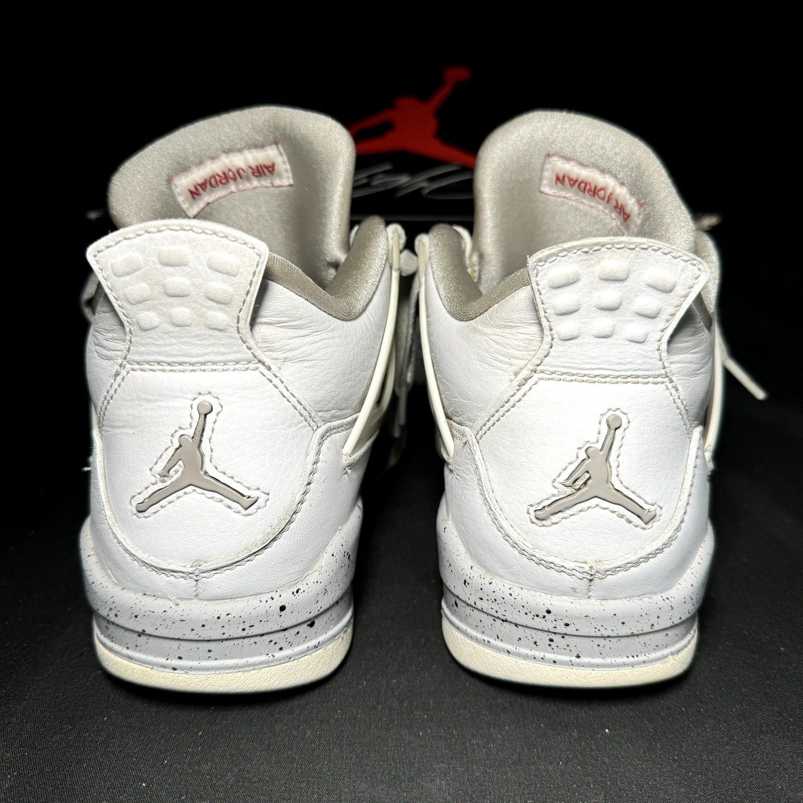 Air Jordan 4 Retro GS White Oreo 2021 Kids Shoes - Size 6