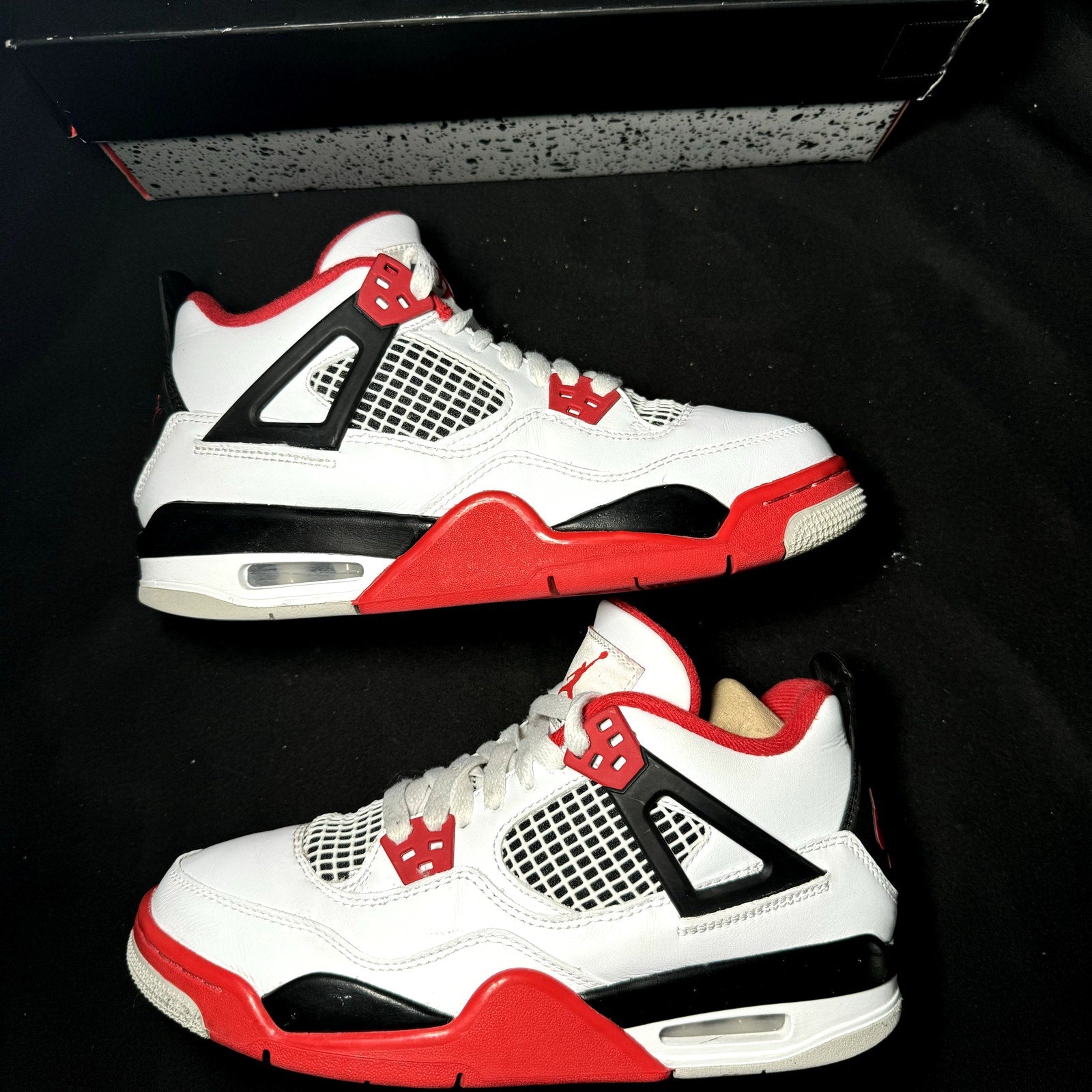 Air Jordan 4 Retro OG GS Fire Red 2020 Kids Shoes - Size 6.5