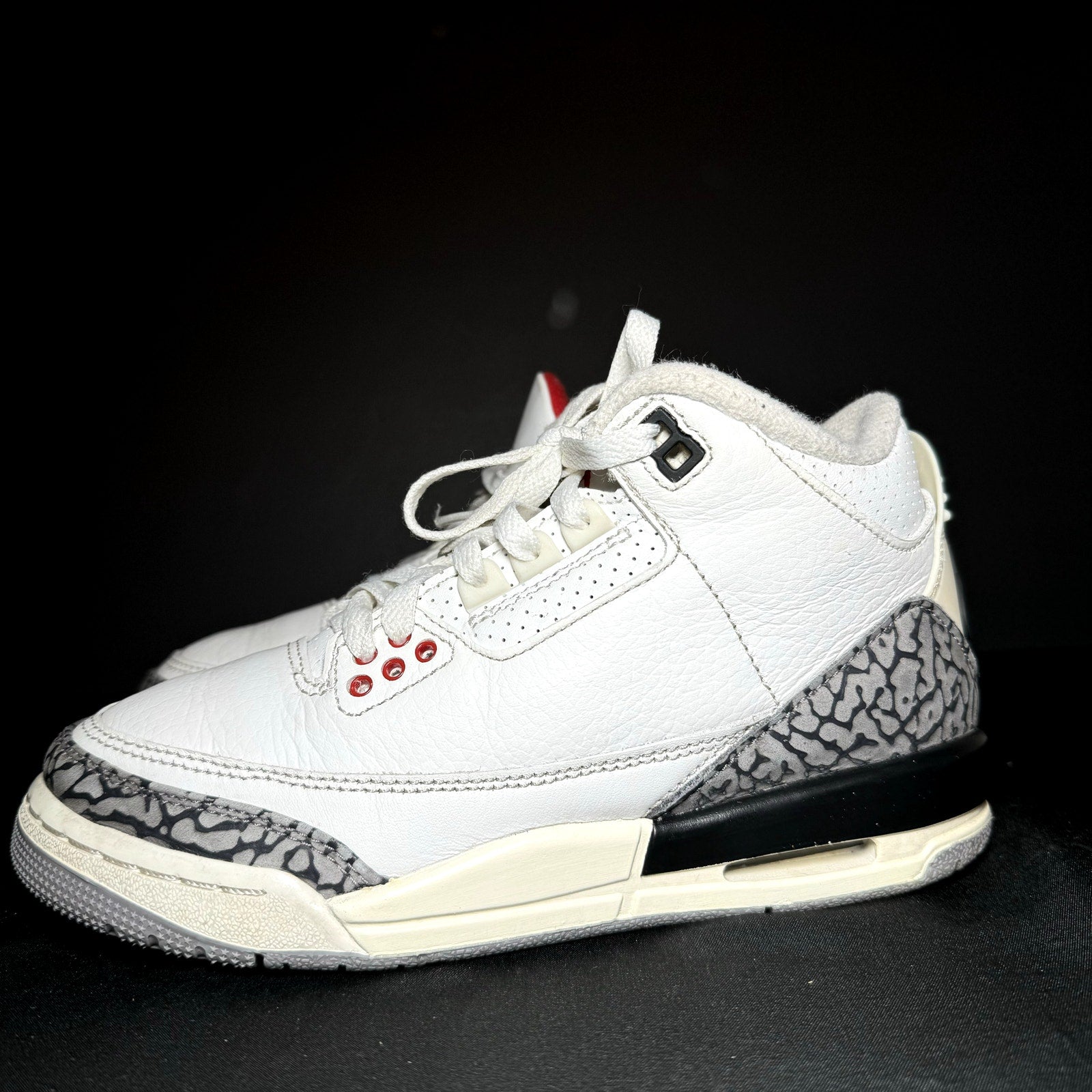 Air Jordan 3 Retro GS White Cement Reimagined Kids Shoes - Size 4