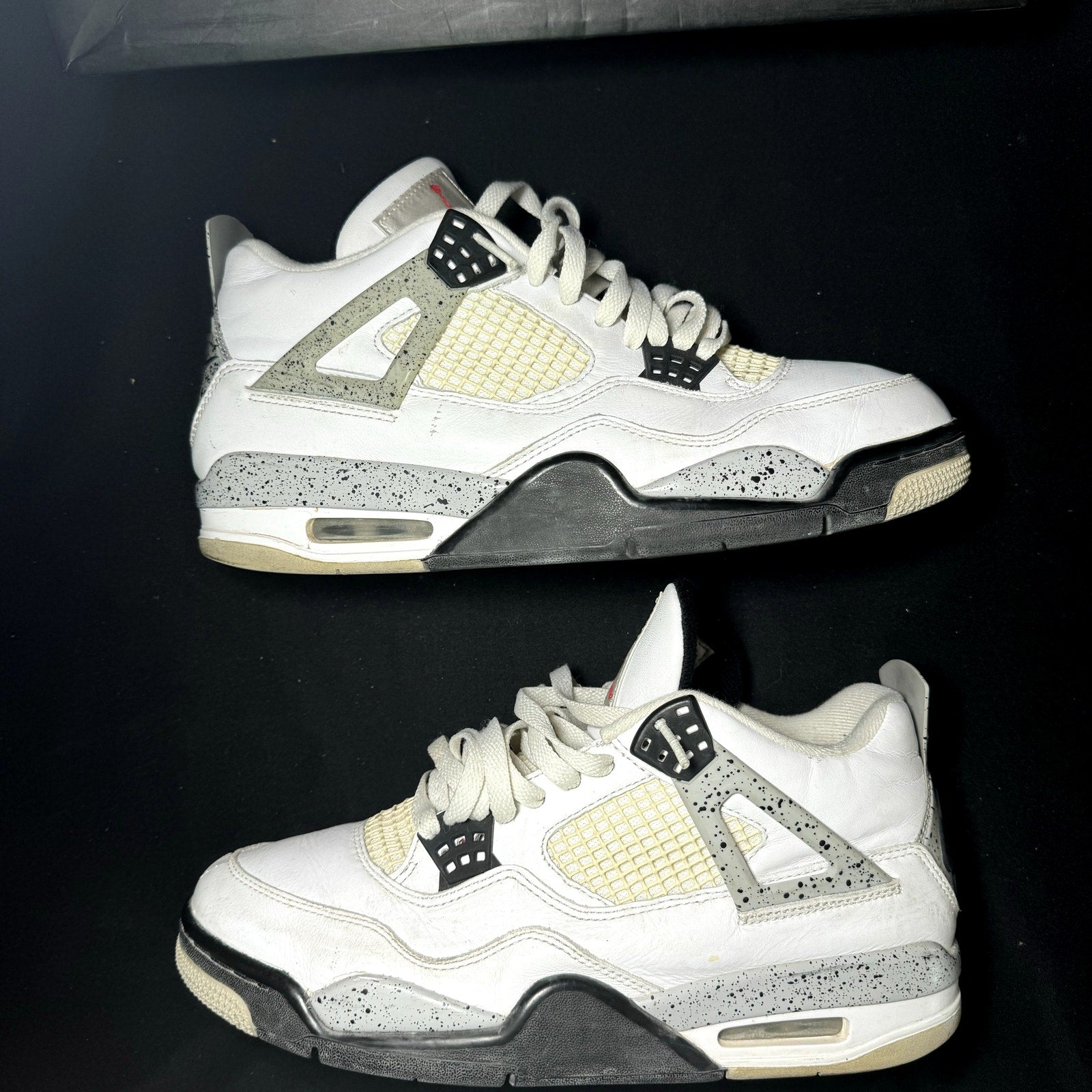 Air Jordan 4 Retro OG White Cement 2016 Men's Shoes - Size 9.5