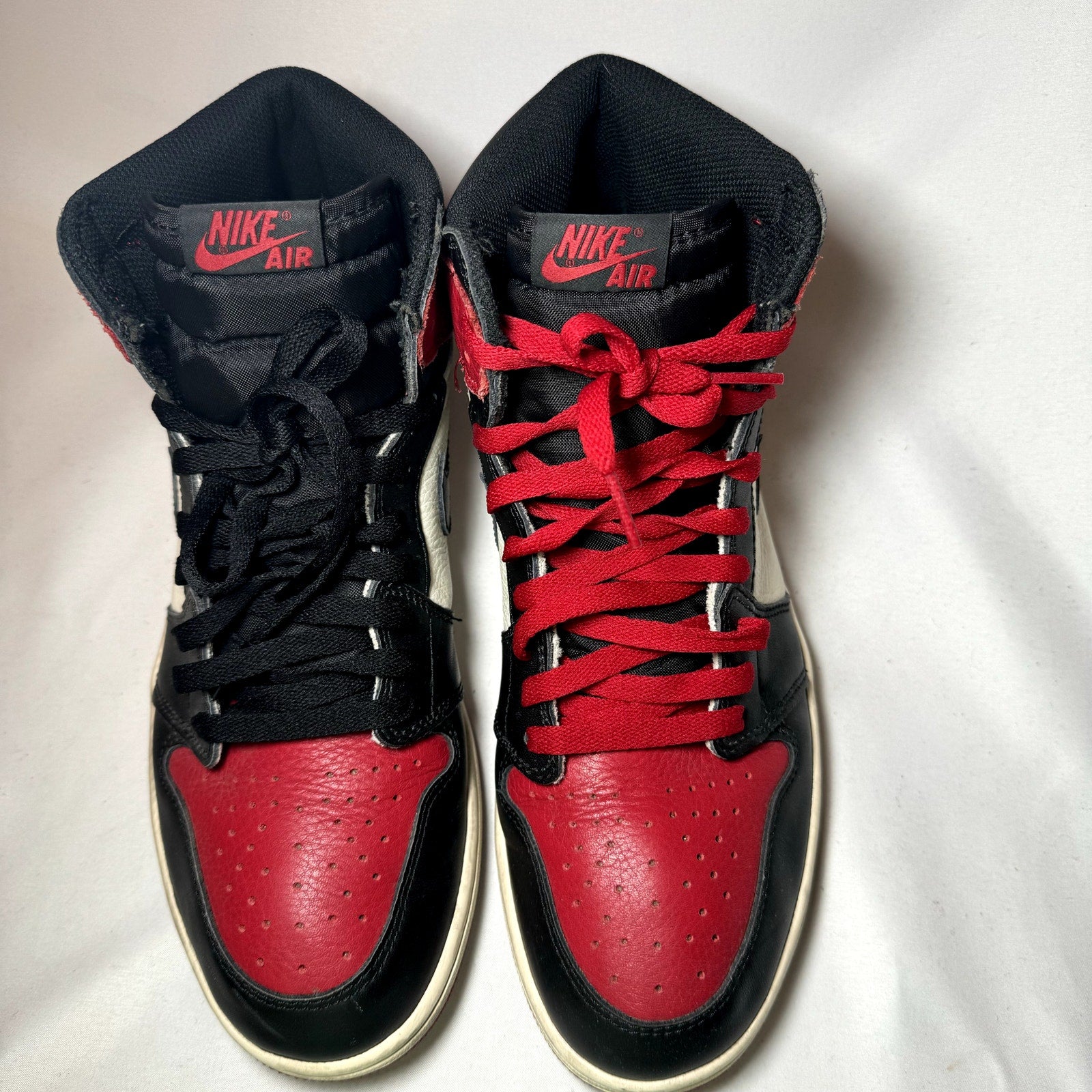 Air Jordan 1 Retro High OG Bred Toe Men's Shoes - Size 10.5