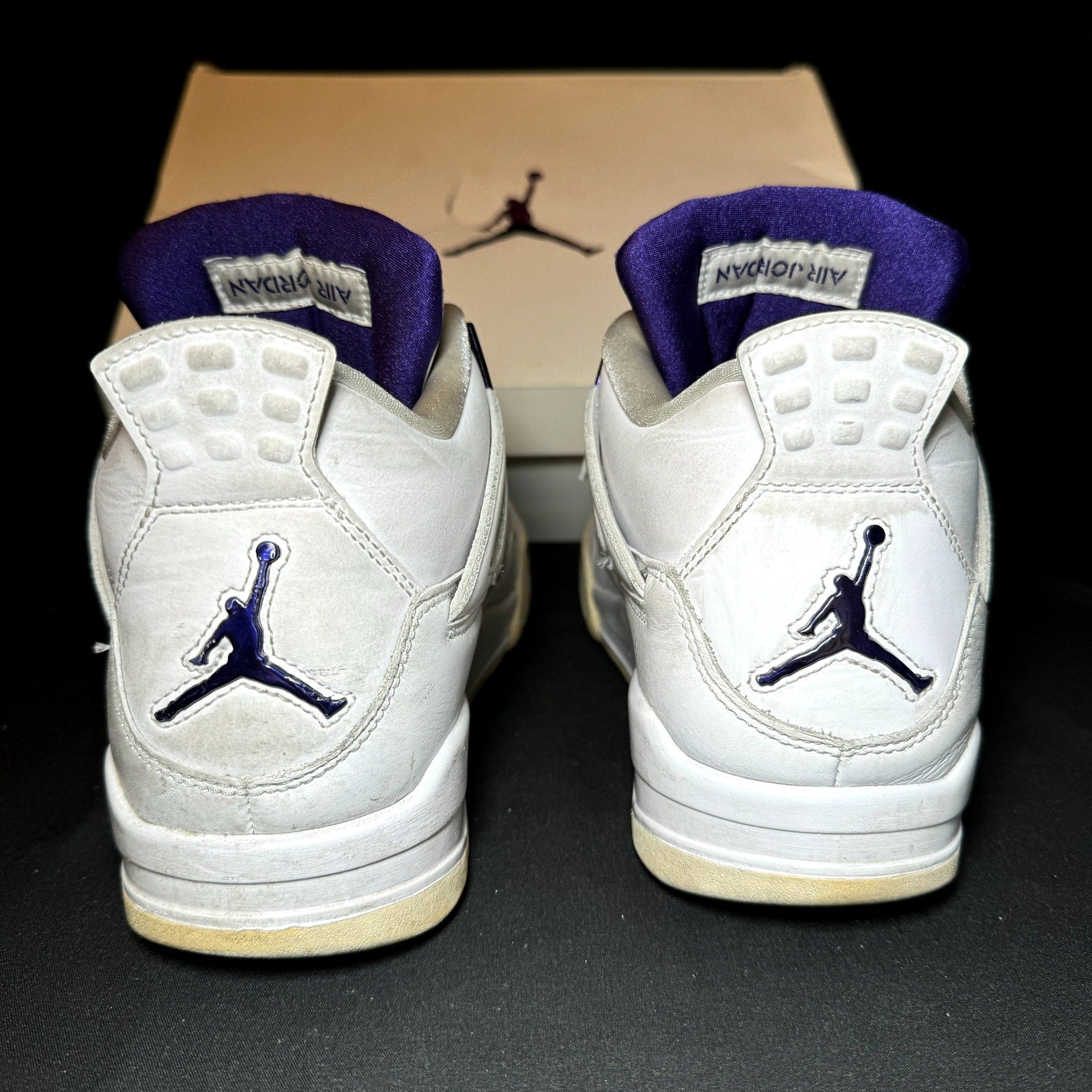 Air Jordan 4 Retro Purple Metallic 2020 Men's Shoes - Size 10