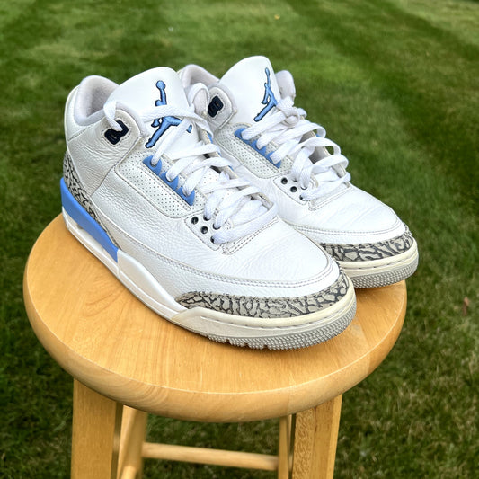 Air Jordan 3 Retro UNC Men's Shoes - Size 8.5