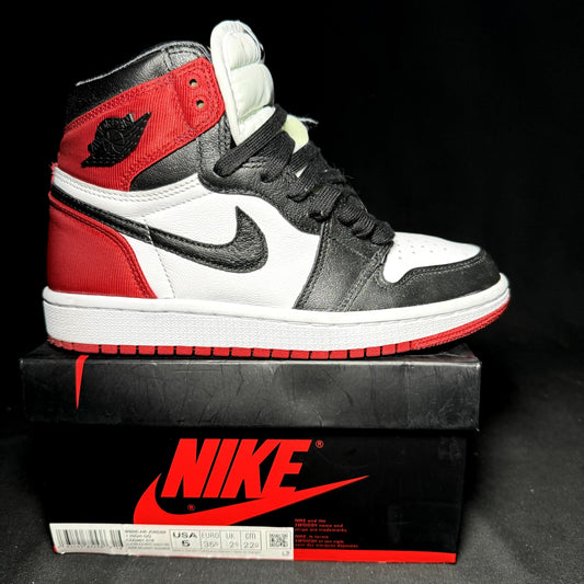 Air Jordan 1 Retro High Satin Black Toe 2019 Women's Shoes - Size 5