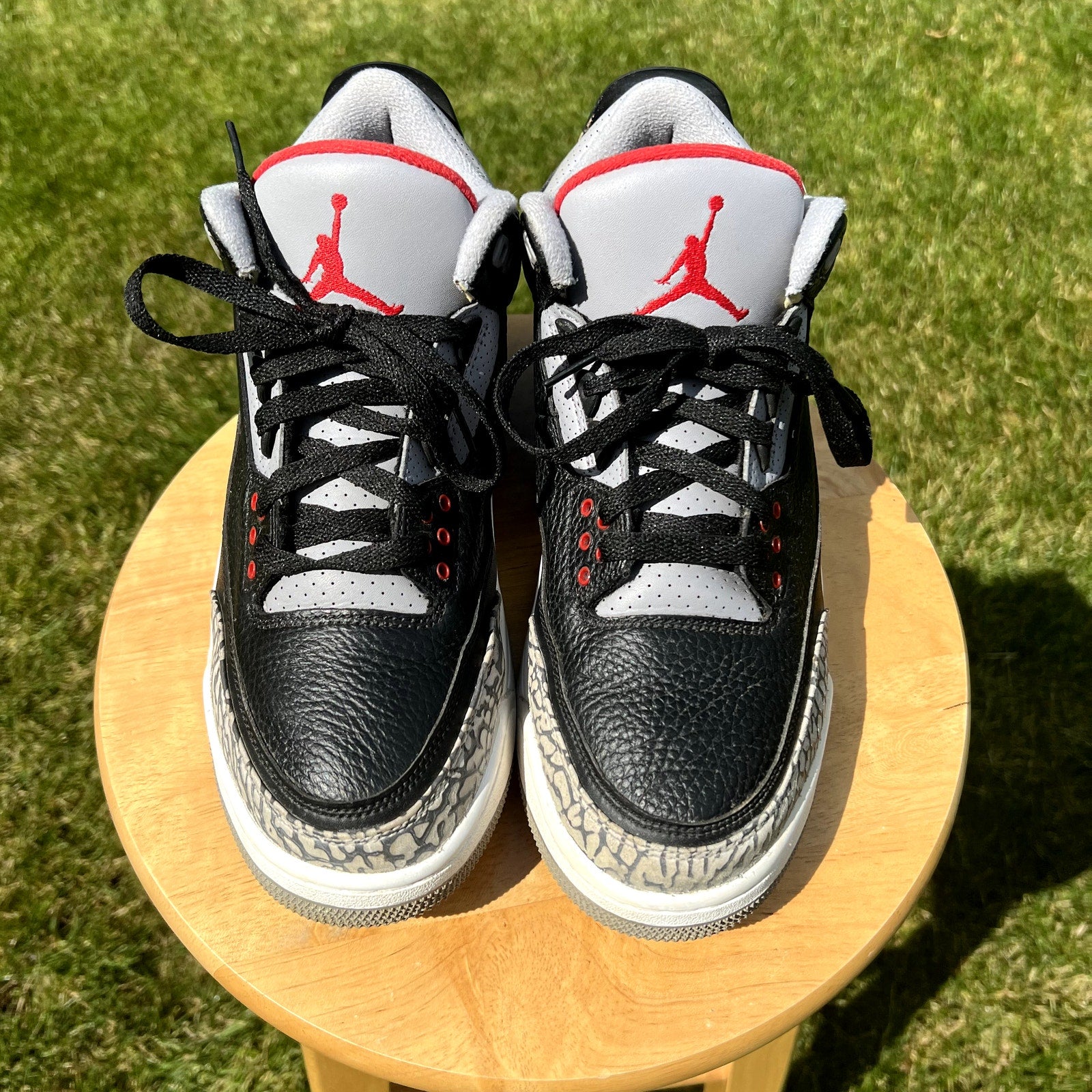 Air Jordan 3 Retro OG Black Cement 2018 Men's Shoes - Size 9.5