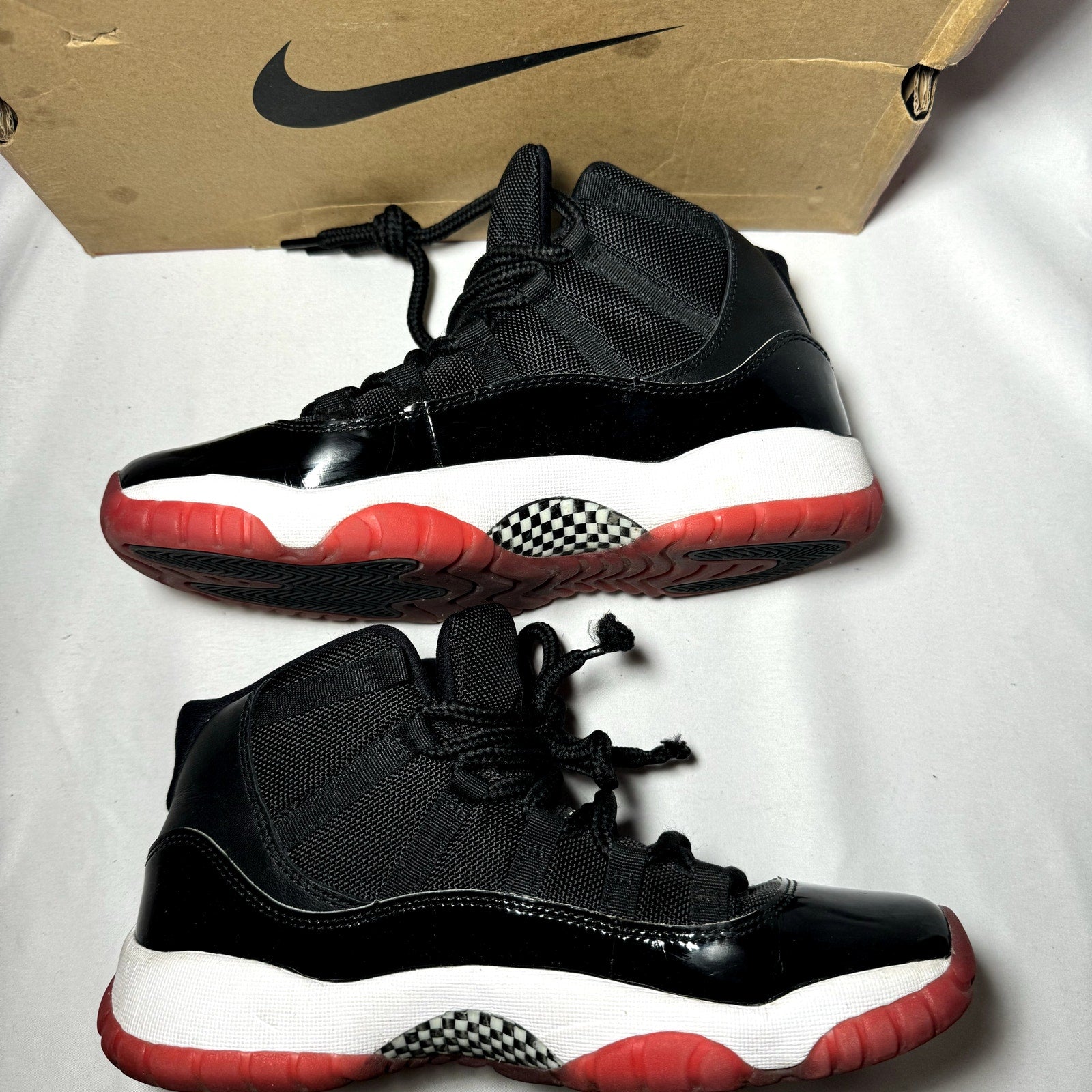 Air Jordan 11 Retro GS Bred 2019 Kids Shoes - Size 7