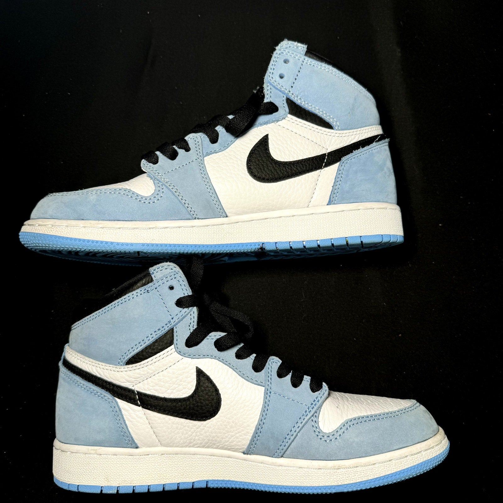 Air Jordan 1 Retro High OG GS University Blue Kids Shoes - Size 6.5