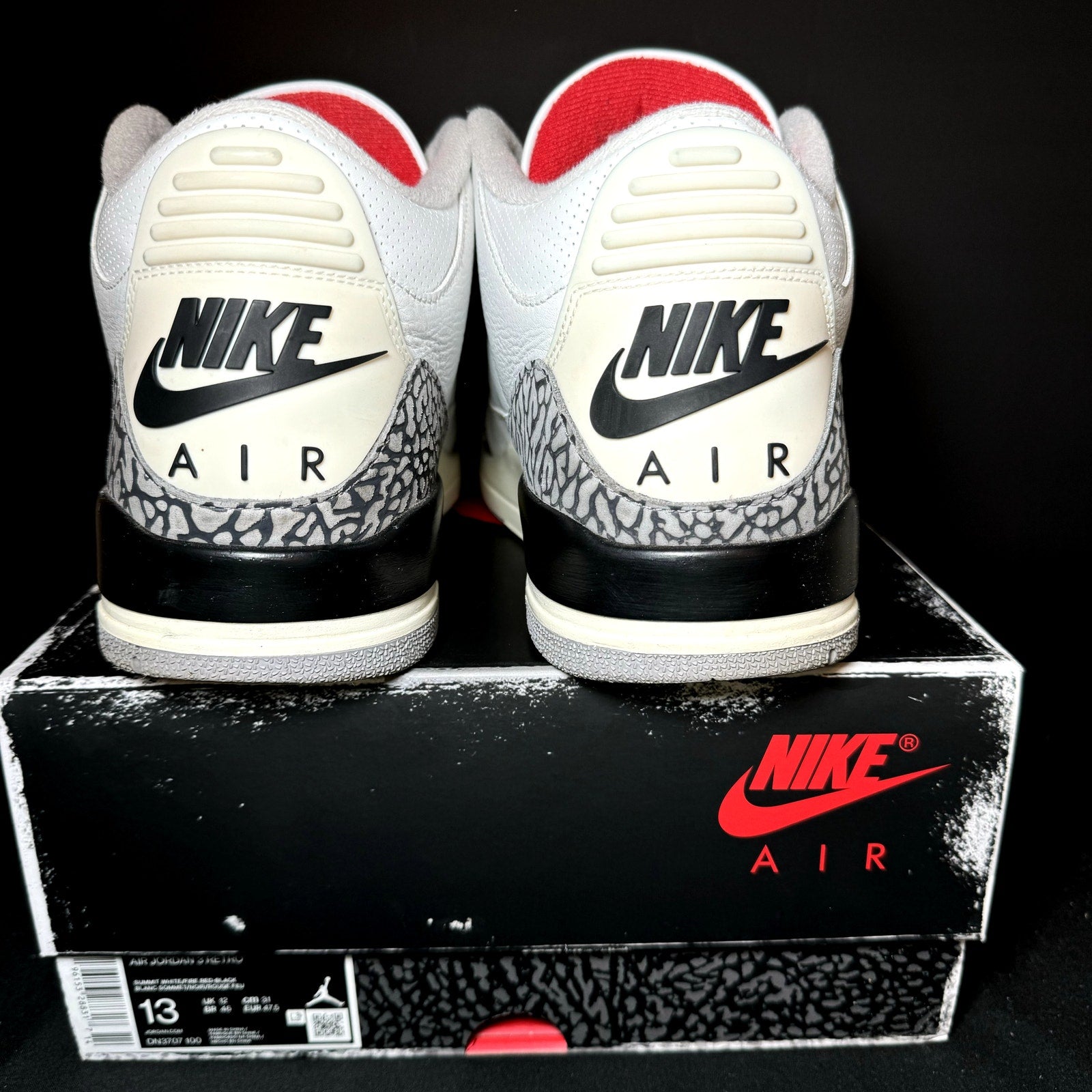 Air Jordan 3 Retro White Cement Reimagined Men's Shoes - Size 13