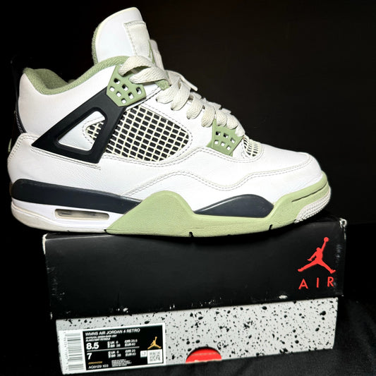 Air Jordan 4 Retro Seafoam Women's Shoes - Size 8.5