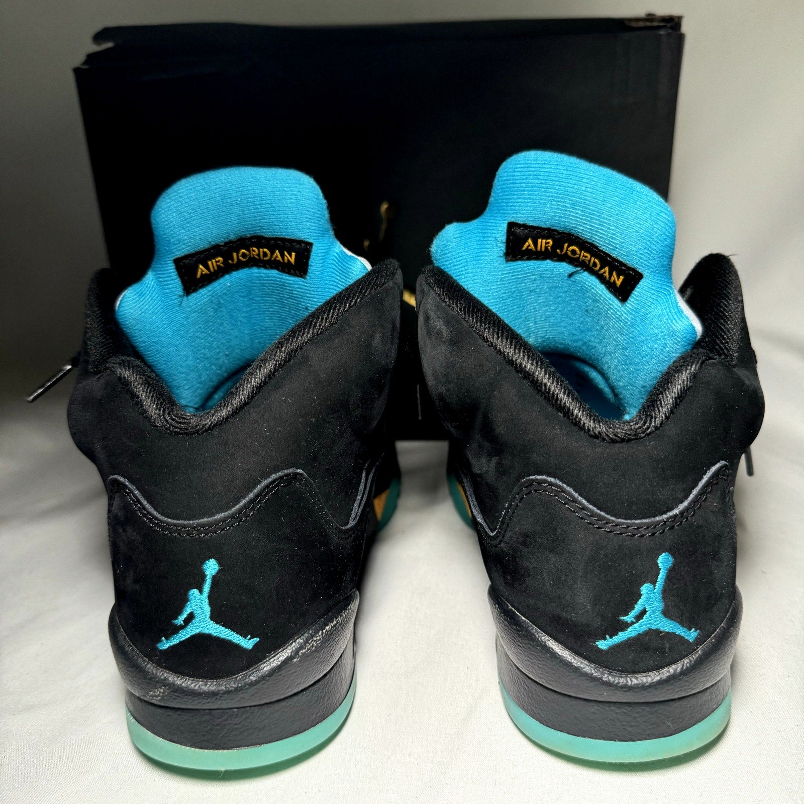 Air Jordan 5 Retro GS Aqua Kids Shoes - Size 7