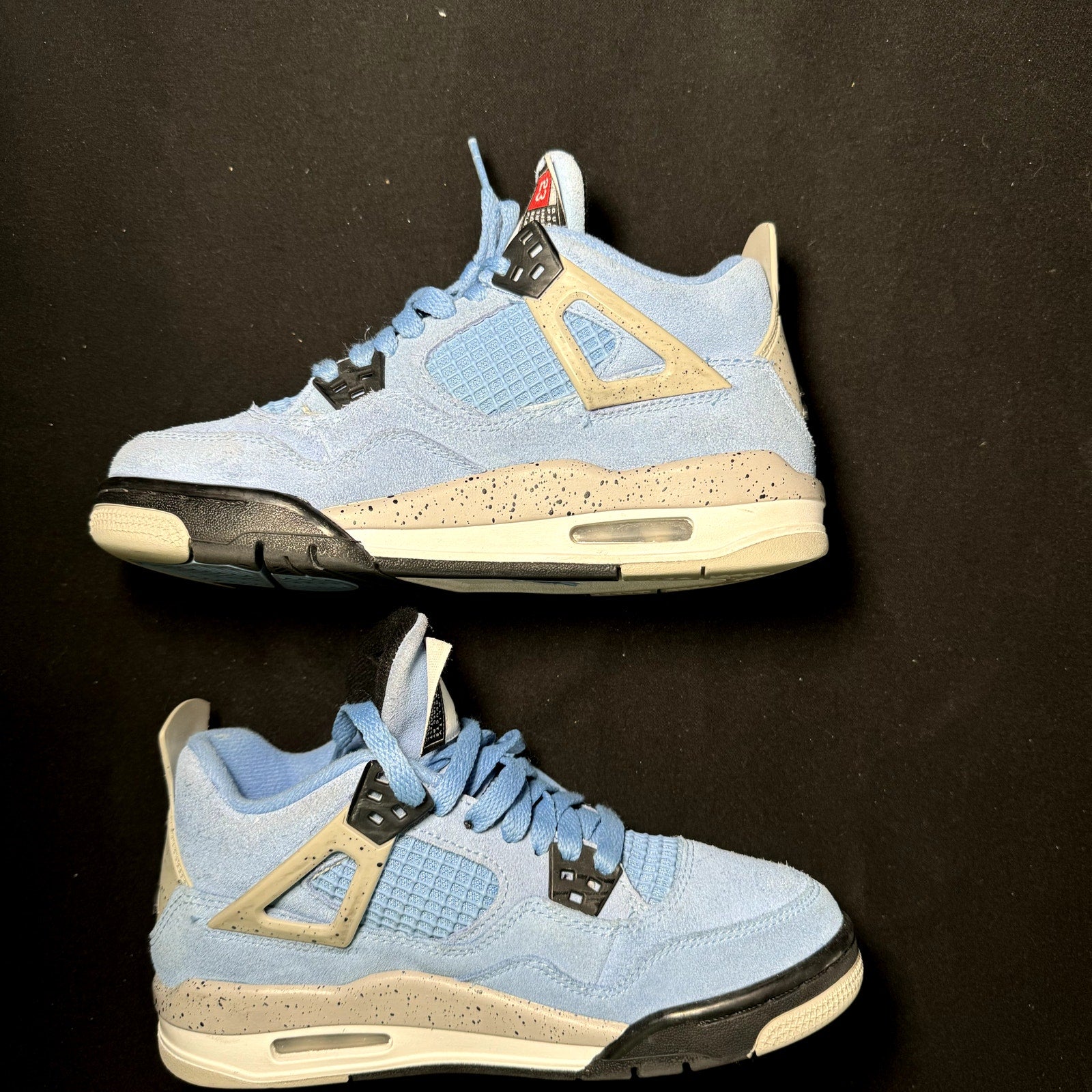 Air Jordan 4 Retro GS University Blue Kids Shoes - Size 4