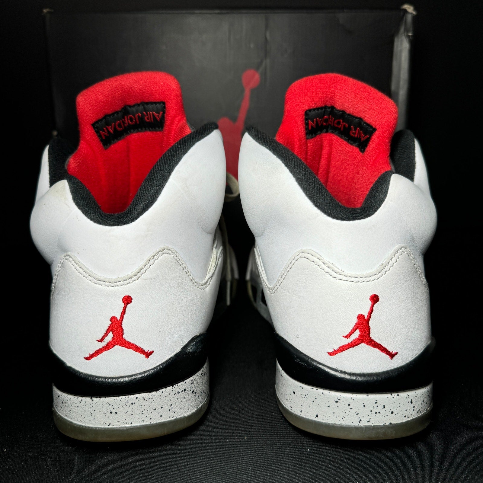 Air Jordan 5 Retro White Cement Men's Shoes - Size 9.5