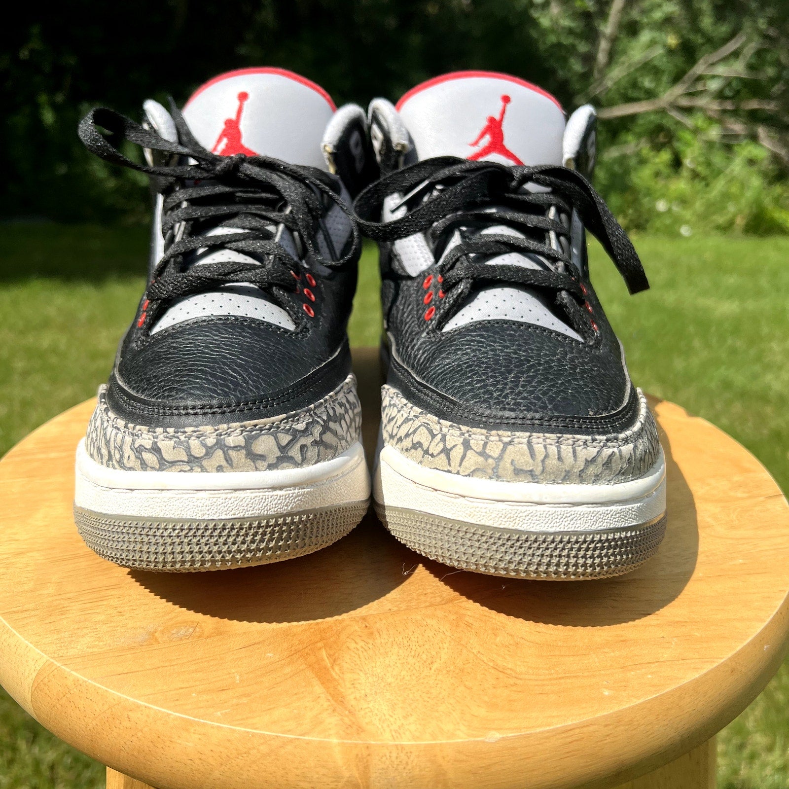 Air Jordan 3 Retro OG Black Cement 2018 Men's Shoes - Size 9.5