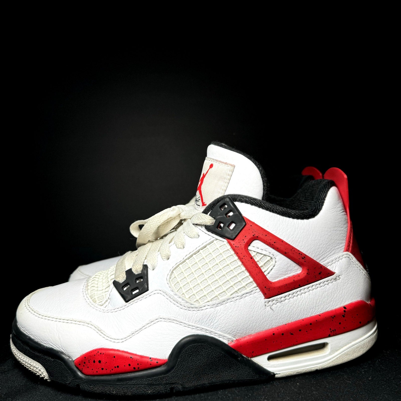 Air Jordan 4 Retro GS Red Cement Kids Shoes - Size 5.5