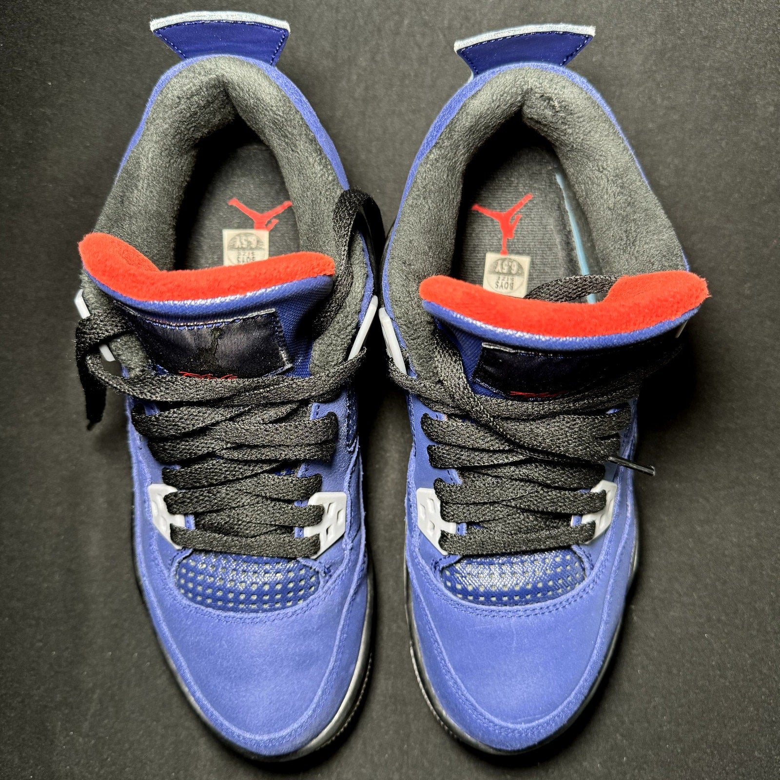 Air Jordan 4 Retro Winter GS Loyal Blue 2019 Kids Shoes - Size 6.5