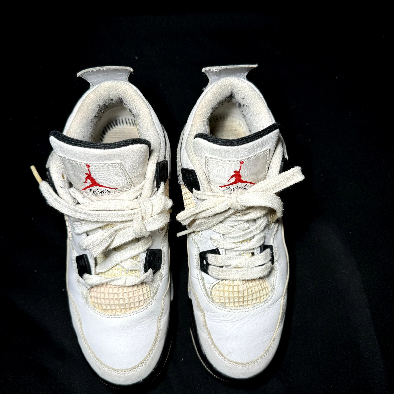 Air Jordan 4 Retro OG BG White Cement 2016 Kids Shoes - Size 5