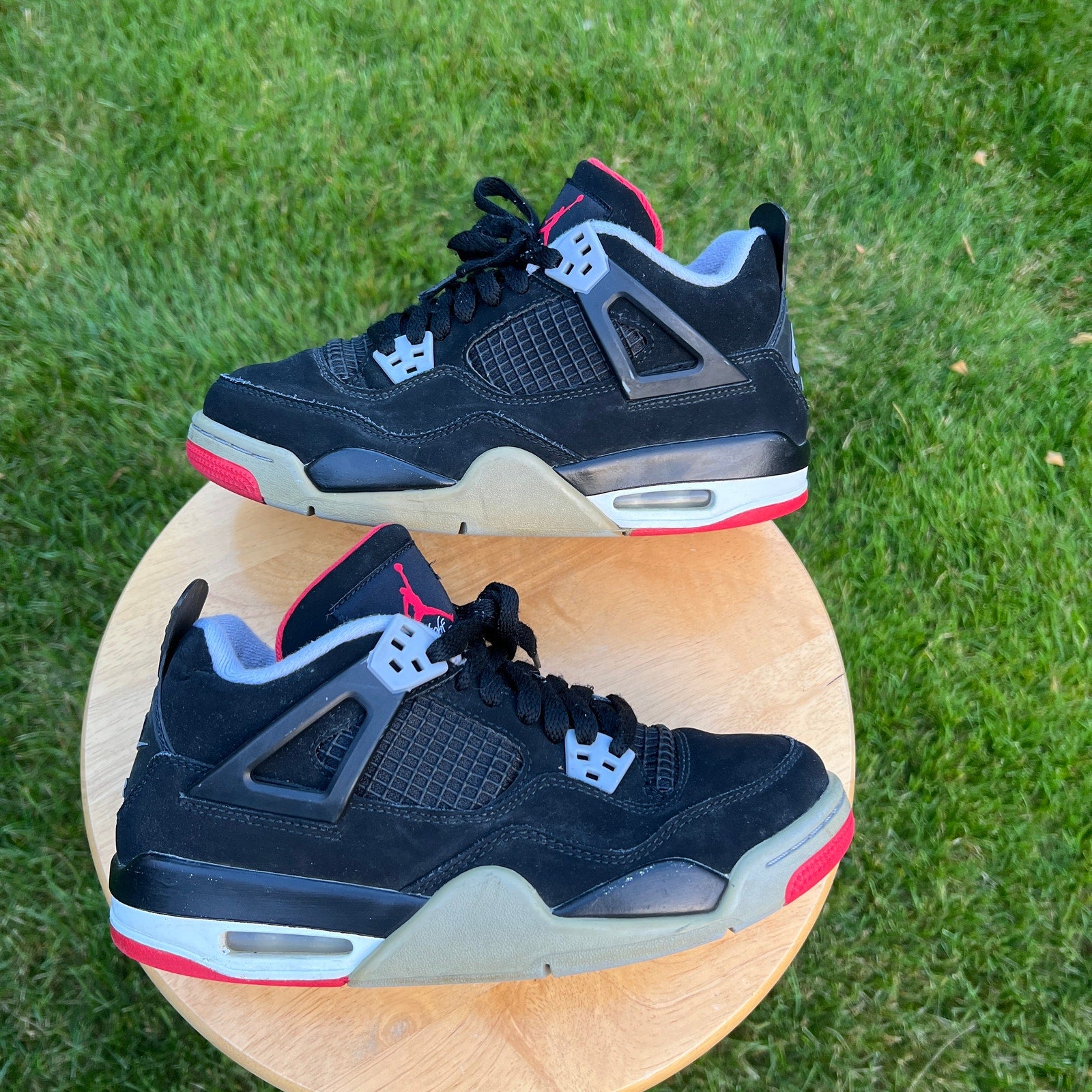 Air Jordan 4 Retro OG GS Bred 2019 Kids Shoes - Size 5.5