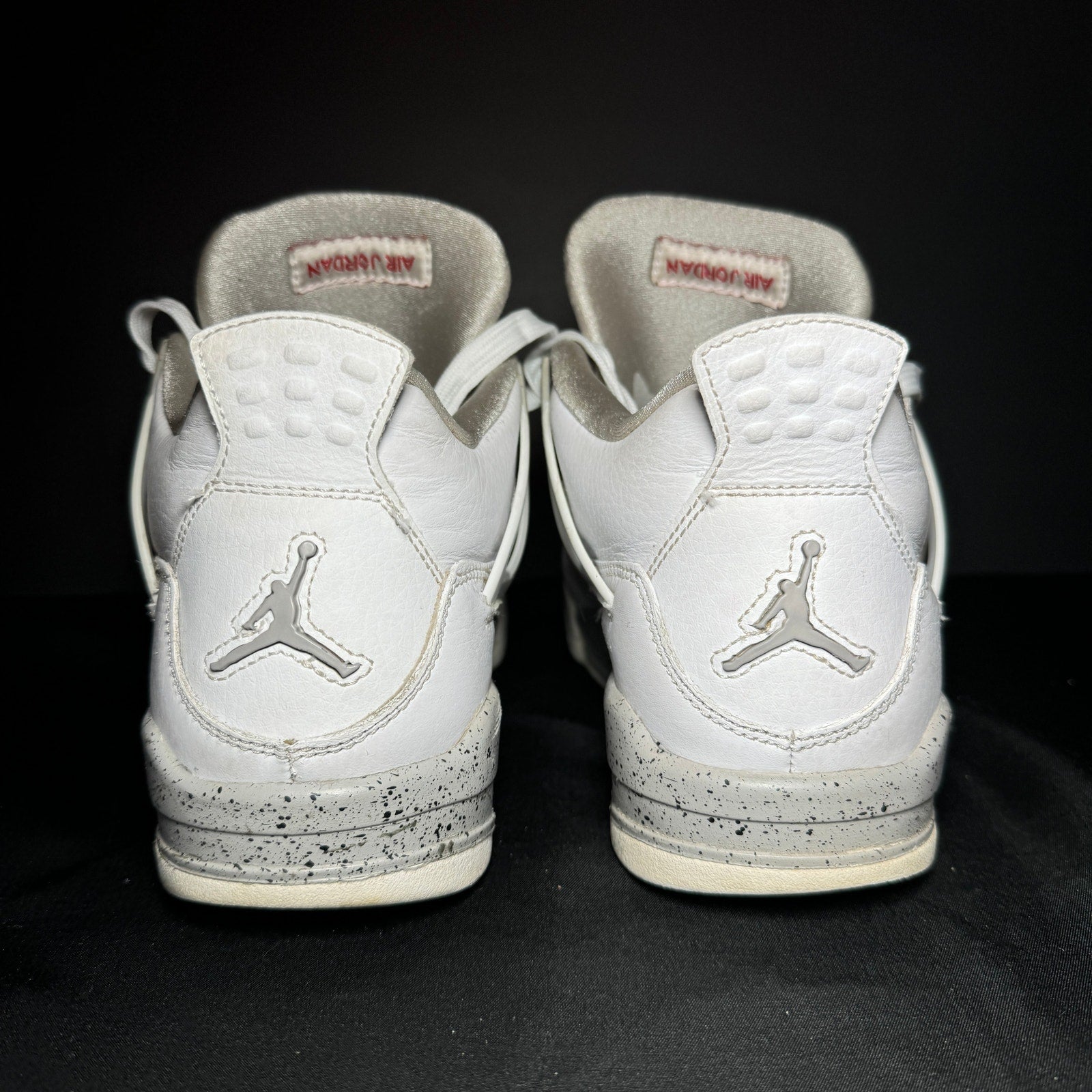 Air Jordan 4 Retro GS White Oreo Kids Shoes - Size 7