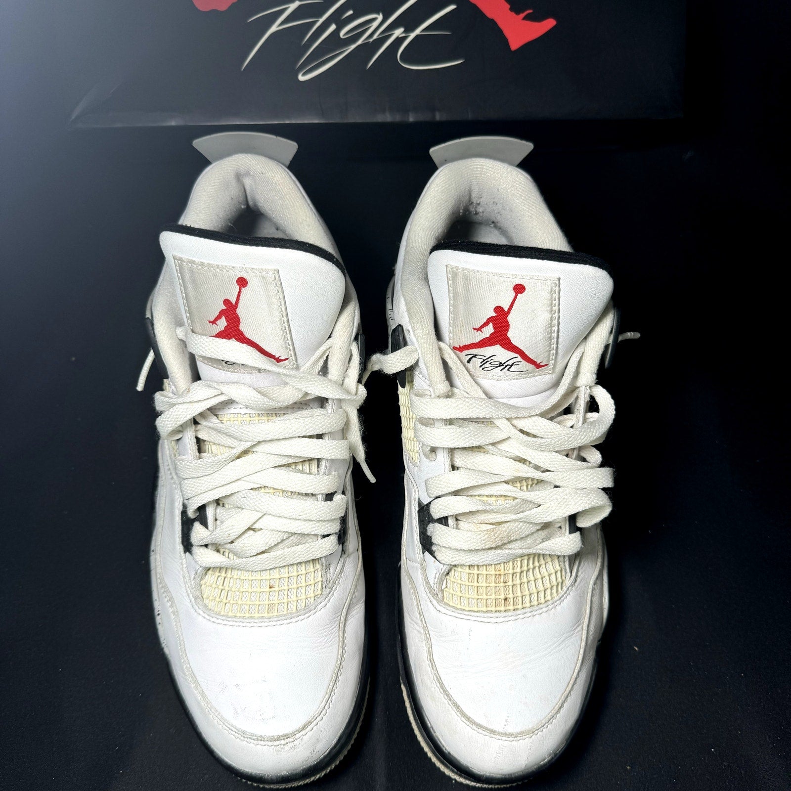 Air Jordan 4 Retro OG White Cement 2016 Men's Shoes - Size 9.5