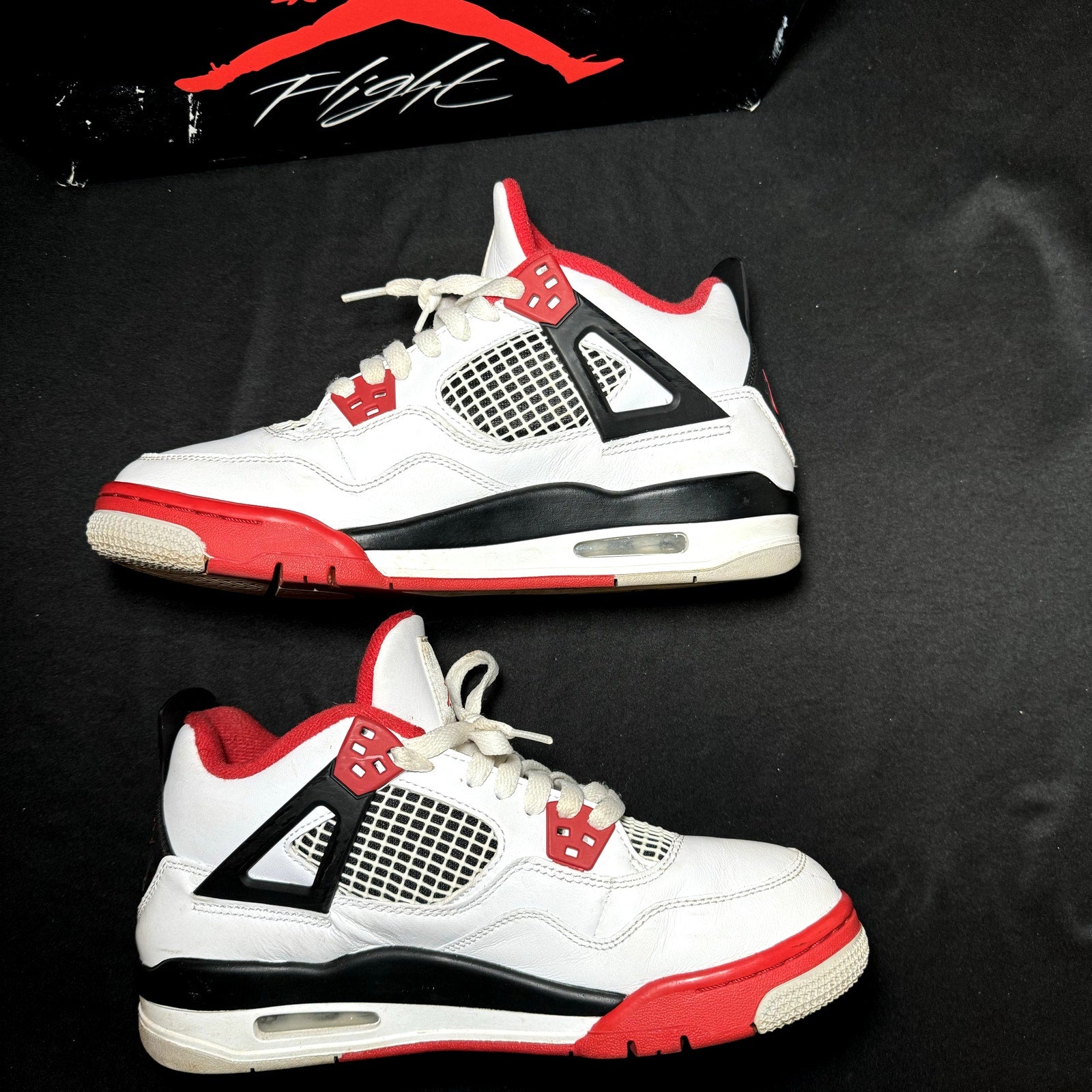 Air Jordan 4 Retro OG GS Fire Red 2020 Kids Shoes - Size 7