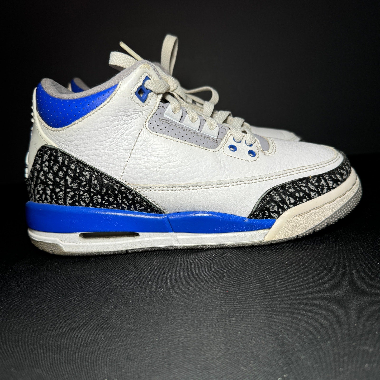 Air Jordan 3 Retro GS Racer Blue Men's Shoes - Size 5