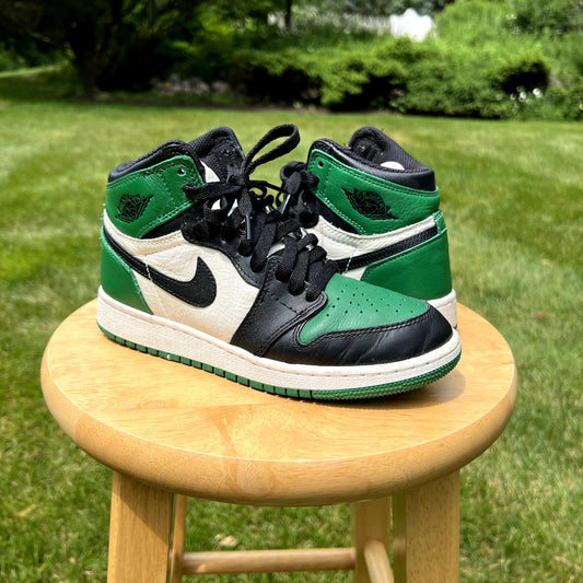 Air Jordan 1 Retro High OG GS Pine Green Men's Shoes - Size 4