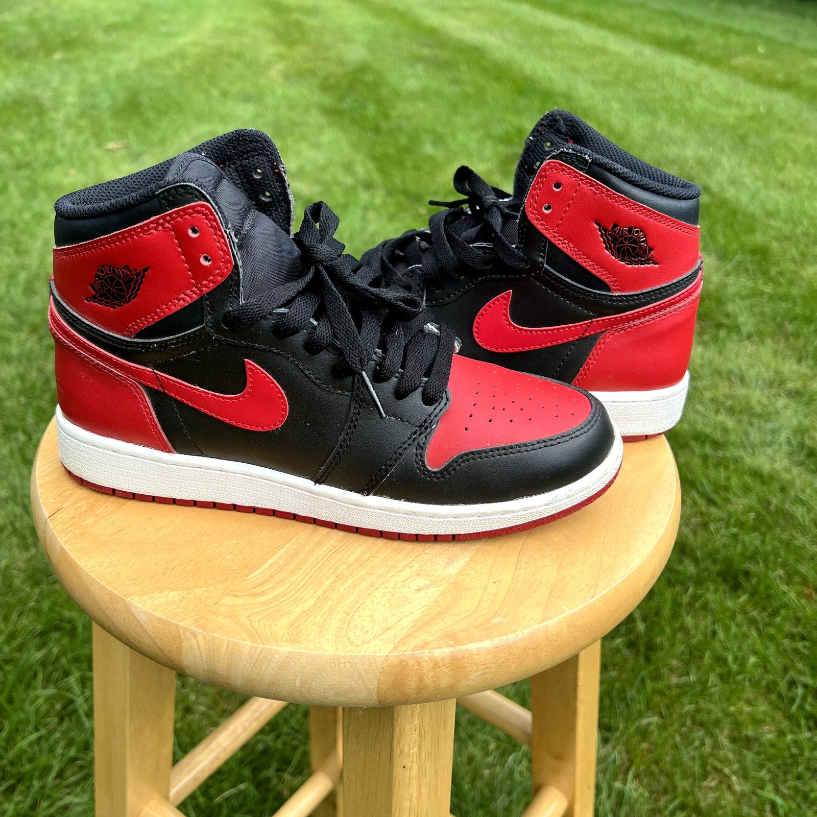 Air Jordan 1 Retro High OG GS Banned 2016 Kids Shoes - Size 6