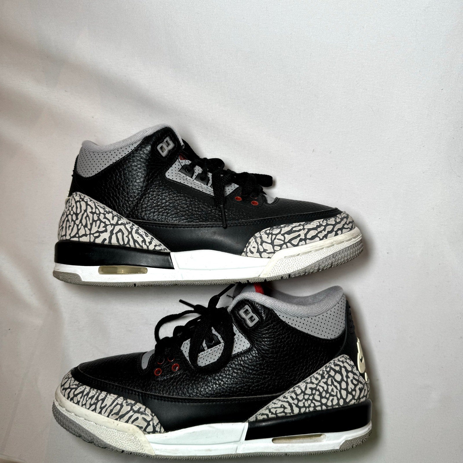 Air Jordan 3 Retro OG BG Black Cement 2018 Kids Shoes - Size 6.5