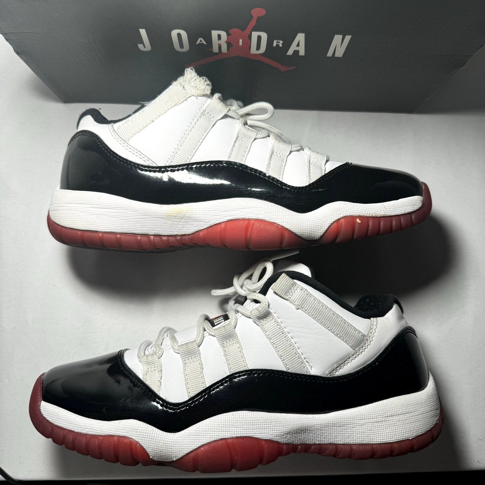 Air Jordan 11 Retro Low GS Concord-Bred 2020 Kids Shoes - Size 6.5