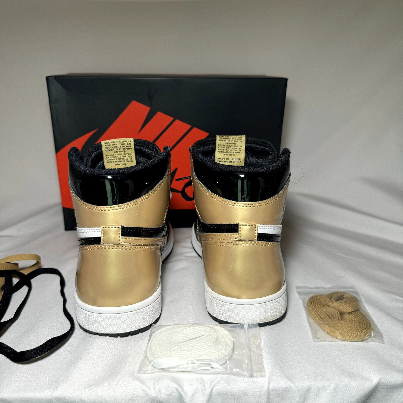 Air Jordan 1 Retro High OG NRG Gold Toe Men's Shoes - Size 10.5