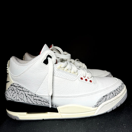 Air Jordan 3 Retro White Cement Reimagined Men's Shoes - Size 8