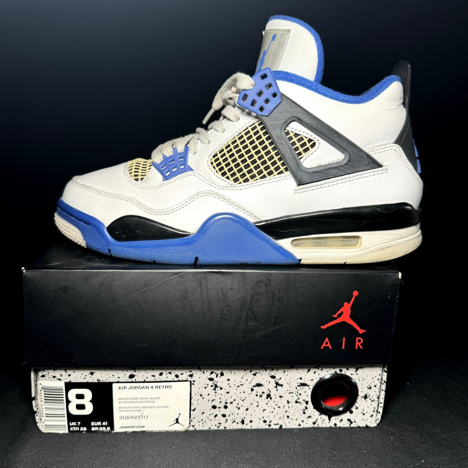 Air Jordan 4 Retro Motorsports Men's Shoes - Size 8