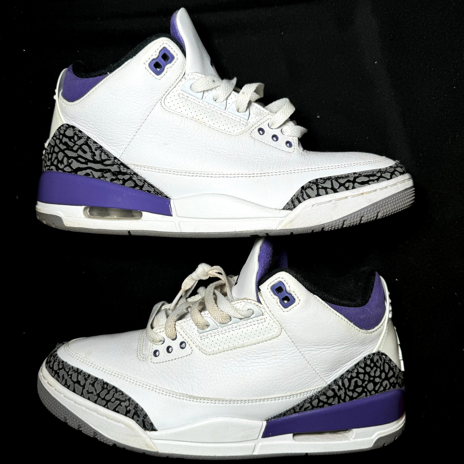 Air Jordan 3 Retro Dark Iris Men's Shoes - Size 10.5