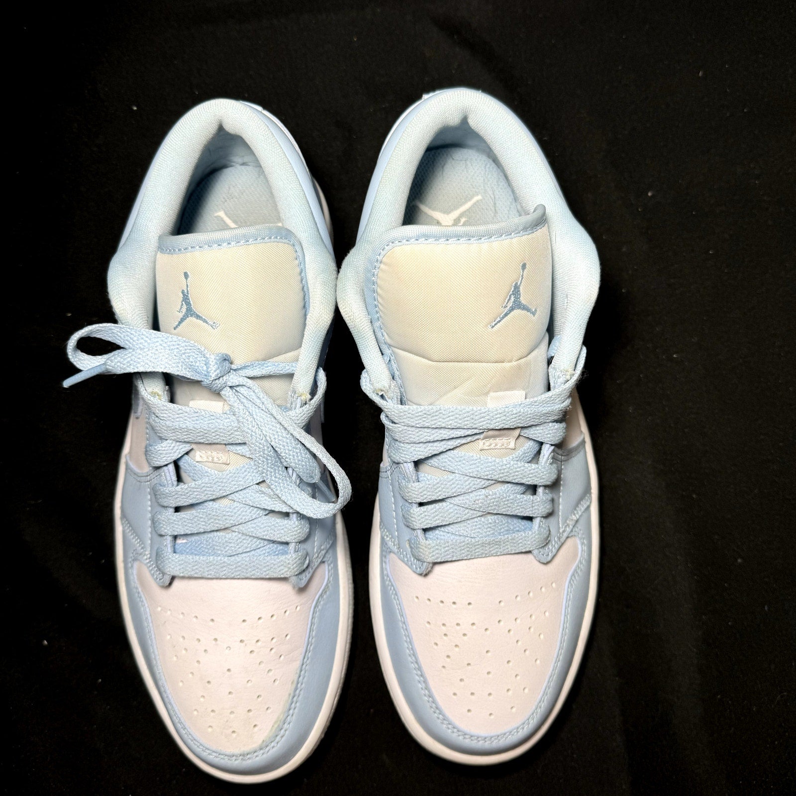 Air Jordan 1 Low Ice Blue Women's Shoes - Size 9