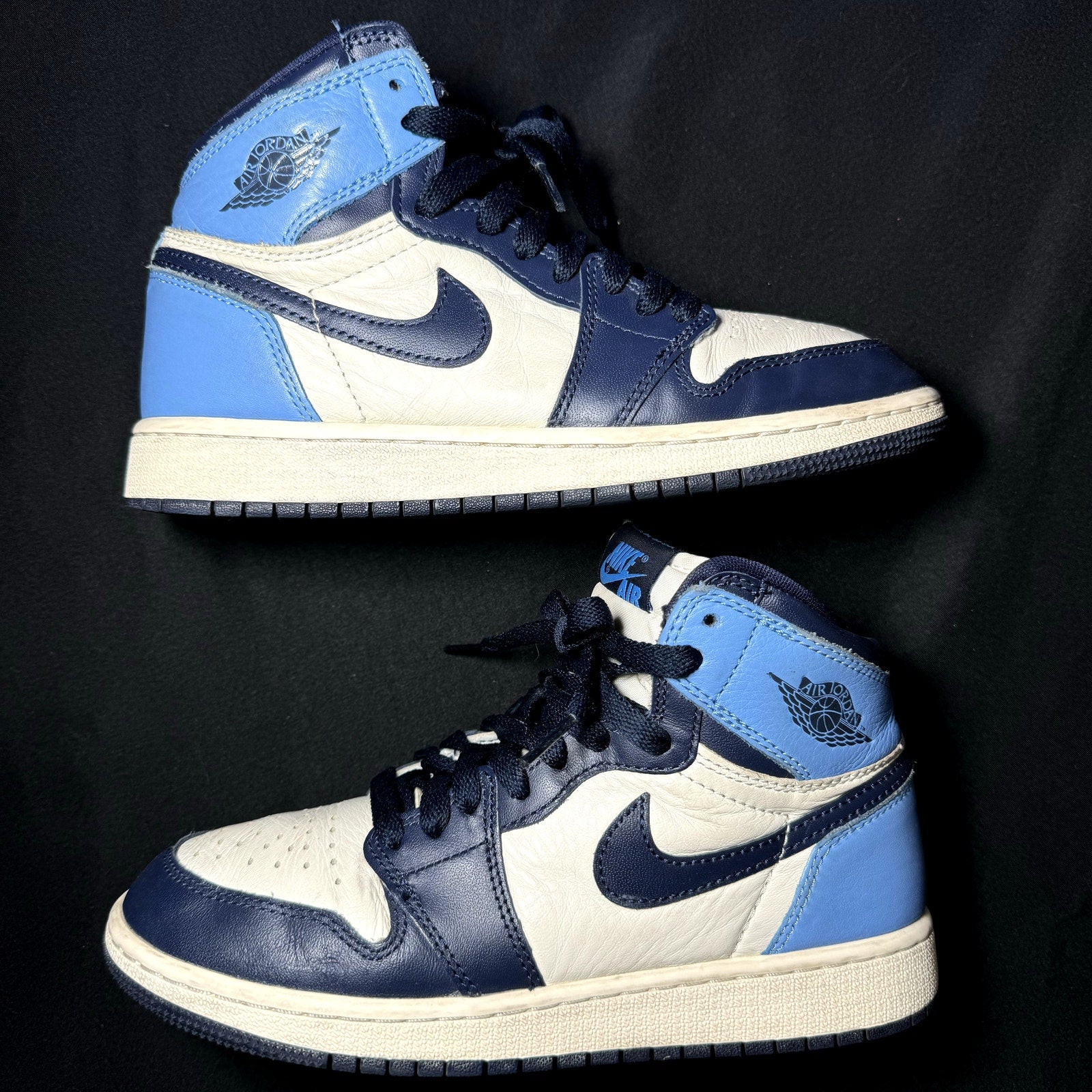 Air Jordan 1 Retro High OG GS Obsidian Kids Shoes - Size 4