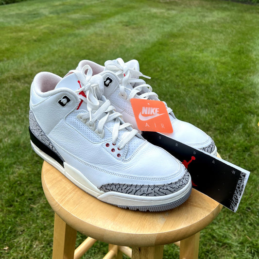 Air Jordan 3 Retro White Cement Reimagined Men's Shoes - Size 11.5