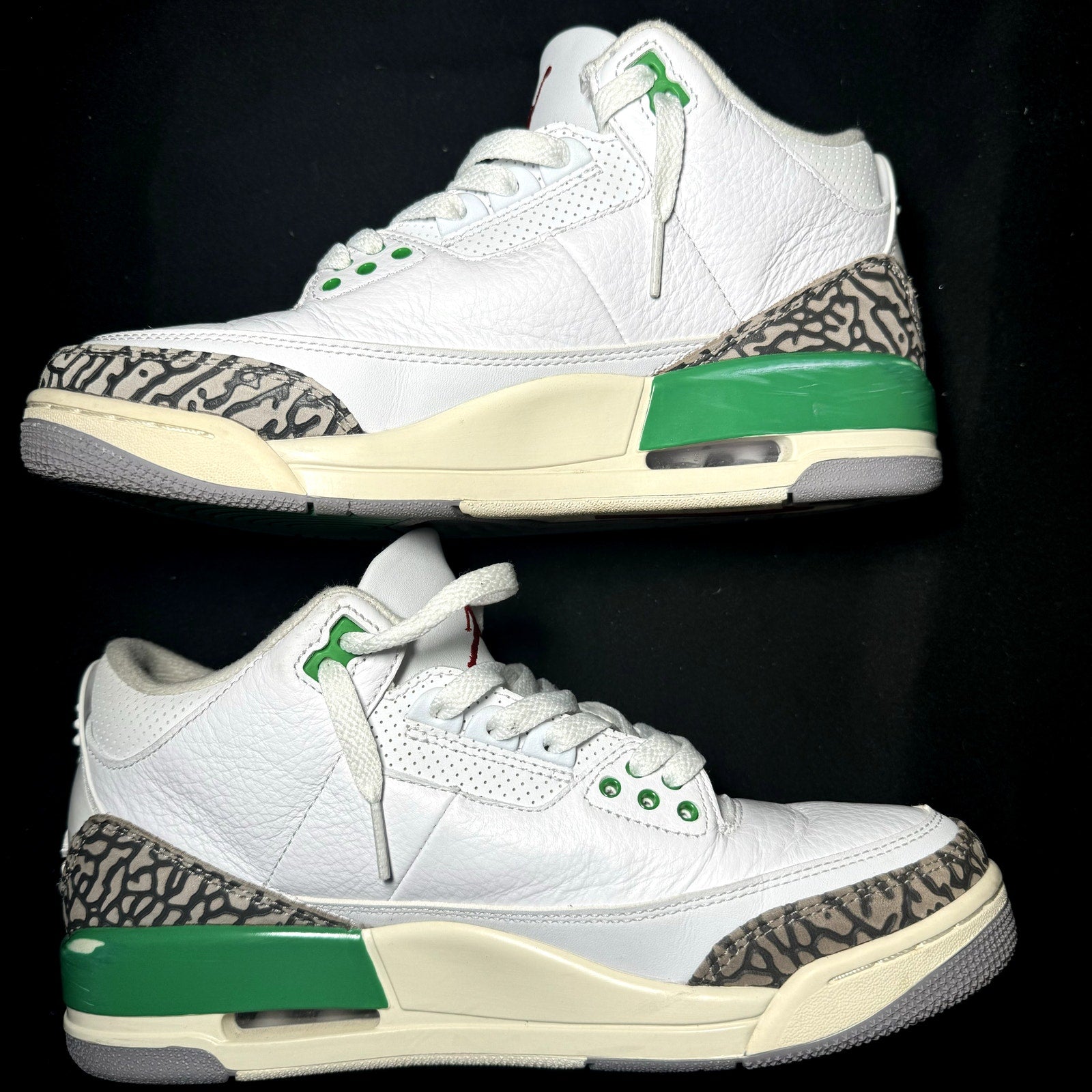 Air Jordan 3 Retro Lucky Green Women's Shoes - Size 9.5