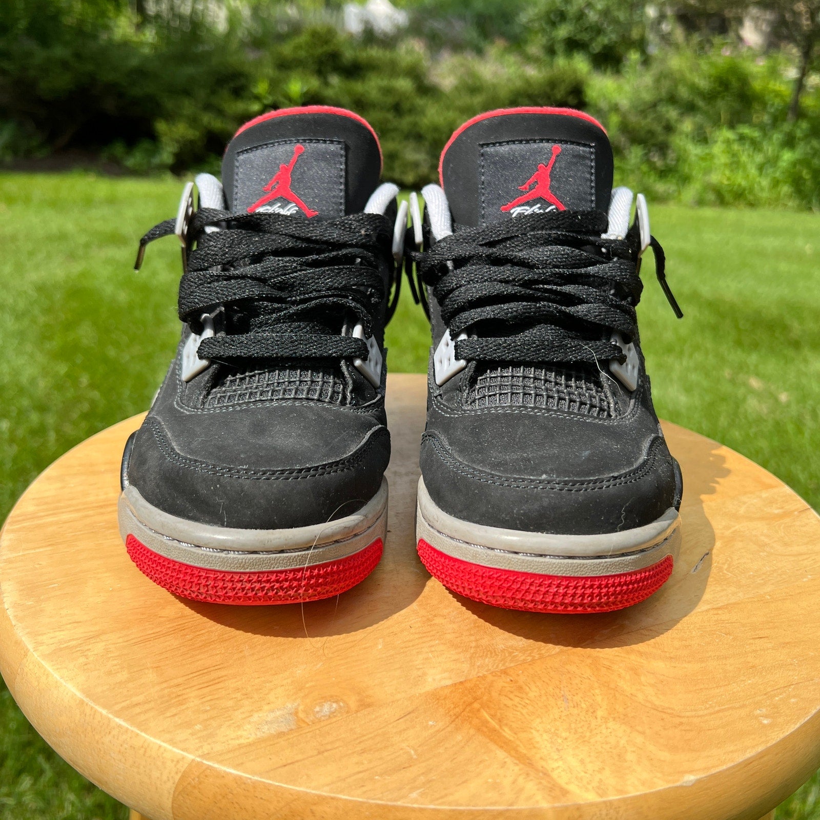 Air Jordan 4 Retro OG GS Bred 2019 Kids Shoes - Size 5.5