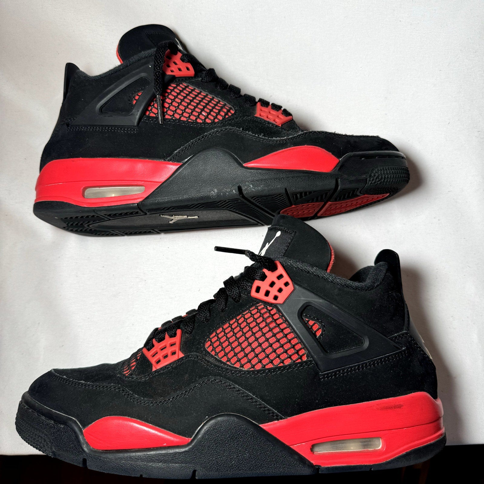 Air Jordan 4 Retro Red Thunder Men's Shoes - Size 9.5