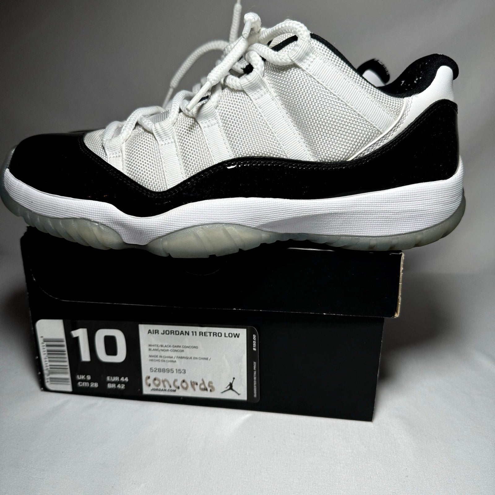 Air Jordan 11 Retro Low Concord 2014 Men's Shoes - Size 10