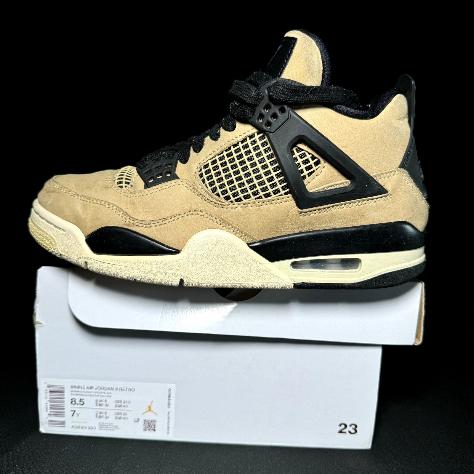 Air Jordan 4 Retro Mushroom 2019 Women's Shoes  - Size 8.5