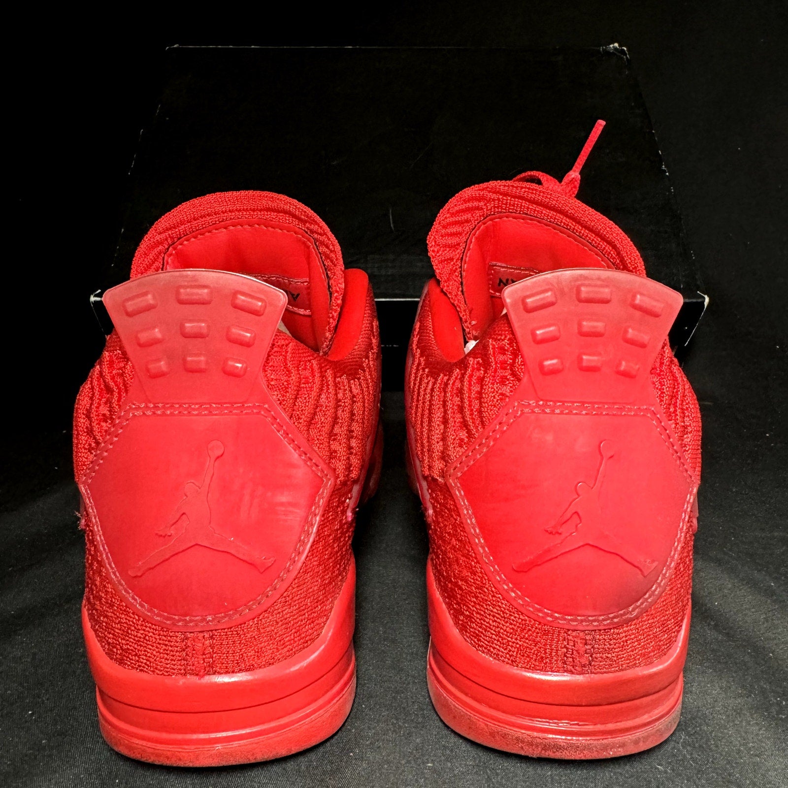 Air Jordan 4 Retro Flyknit University Red 2019 Men's Shoes - Size 8